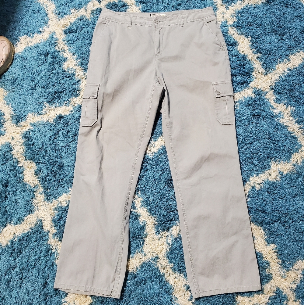 CARIBBEAN JOE Vtg Hurricane Twill Cargo 100% Cotton Pants 14